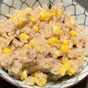 コンソメ醤油のとうもろこしご飯